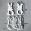 Heat Resistant Rabbits Silicone Mould For Easters Craft Casting And Decorative Figurines