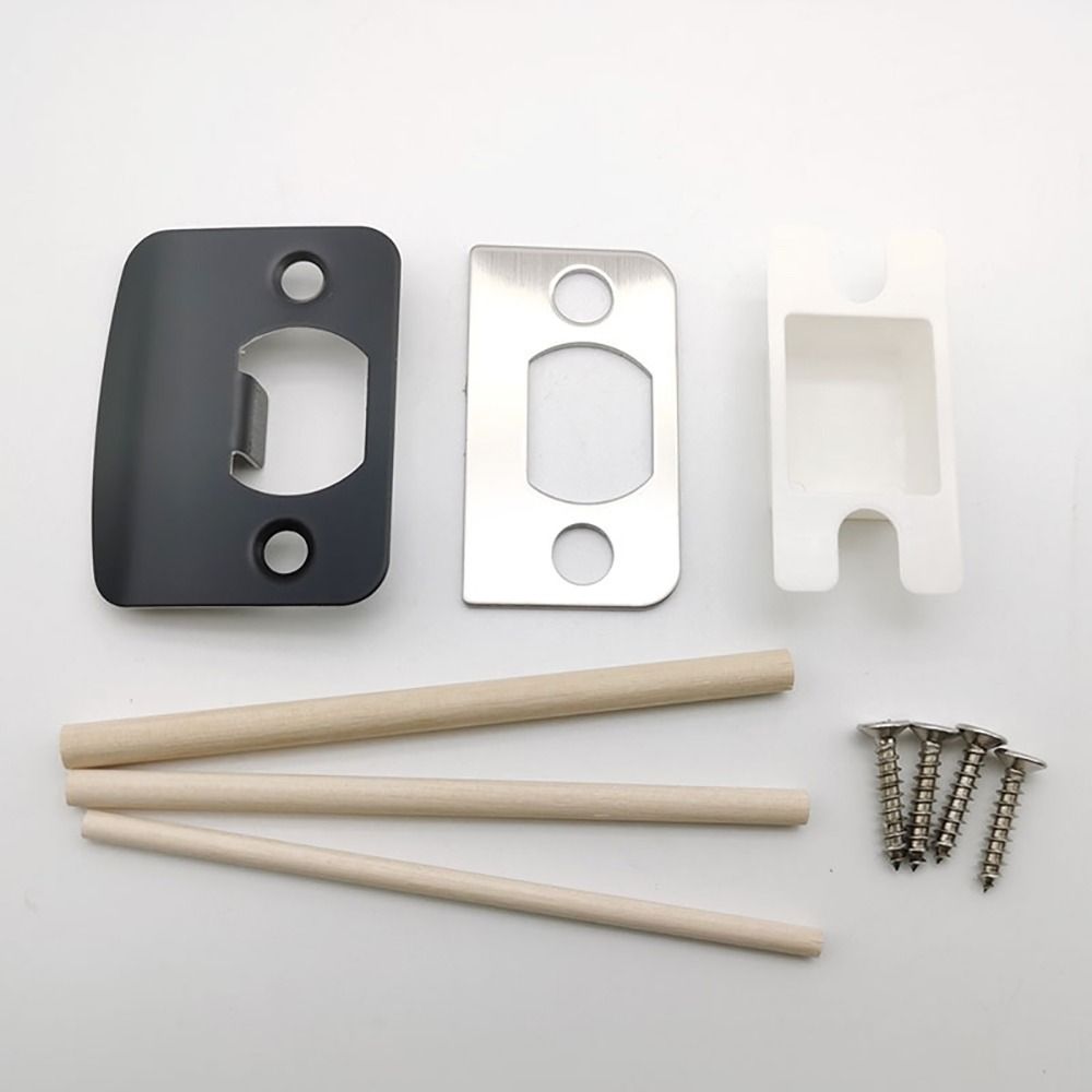 Stainless Steel Door Strike Plate Universal Strike Plate Repair Kit Door Latch Restorer