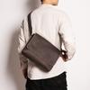 New Retro Handmade Men's Shoulder Bag, Cowhide Crossbody Bag, Casual Crazy Horse Leather Men's Bag, Genuine Leather Mailman Bag
