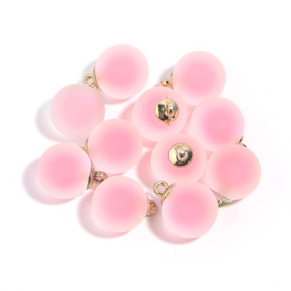 10Pcs Acrylic Frosted Colorful Heart Charms Round Charms For Jewelry Making DIY Bracelet Necklace Earrings Pendants Accessories