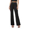 Women's High Waist Flare Pants Solid Color Casual Bootcut Trousers with Stretch