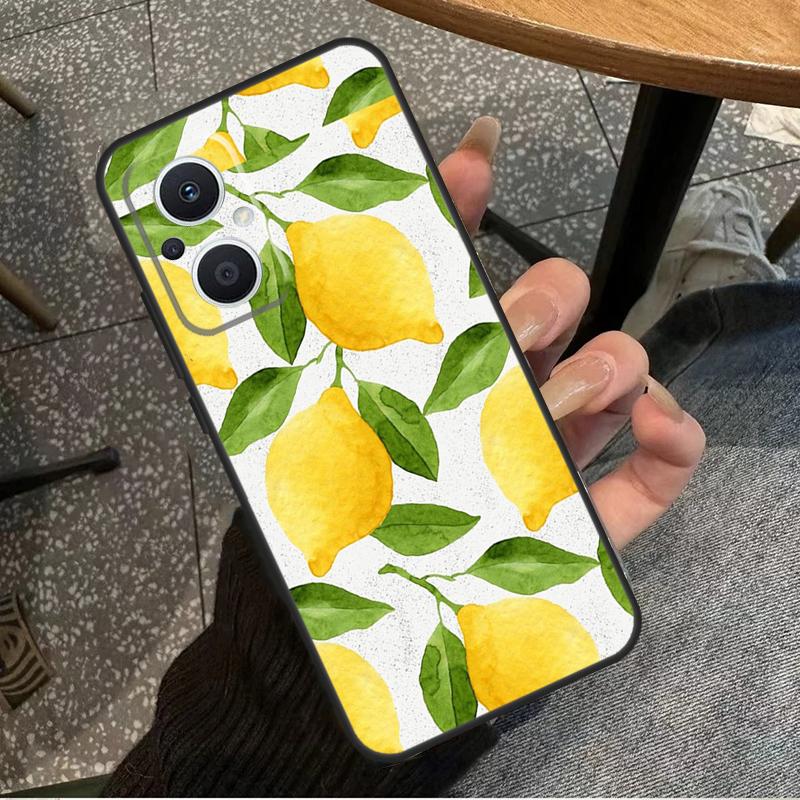 Lemon Fruit For OPPO Reno 14F 13F 12F 11F 10 11 12 13 14 Pro 7 8 Lite 8T OPPO Find X5 X6 X8 X9 Pro Case