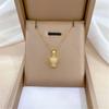 Practical Sturdy Steel Necklace And Earring Set Featuring Zircon Leopard Designs Fashion Accessory Party Supplies