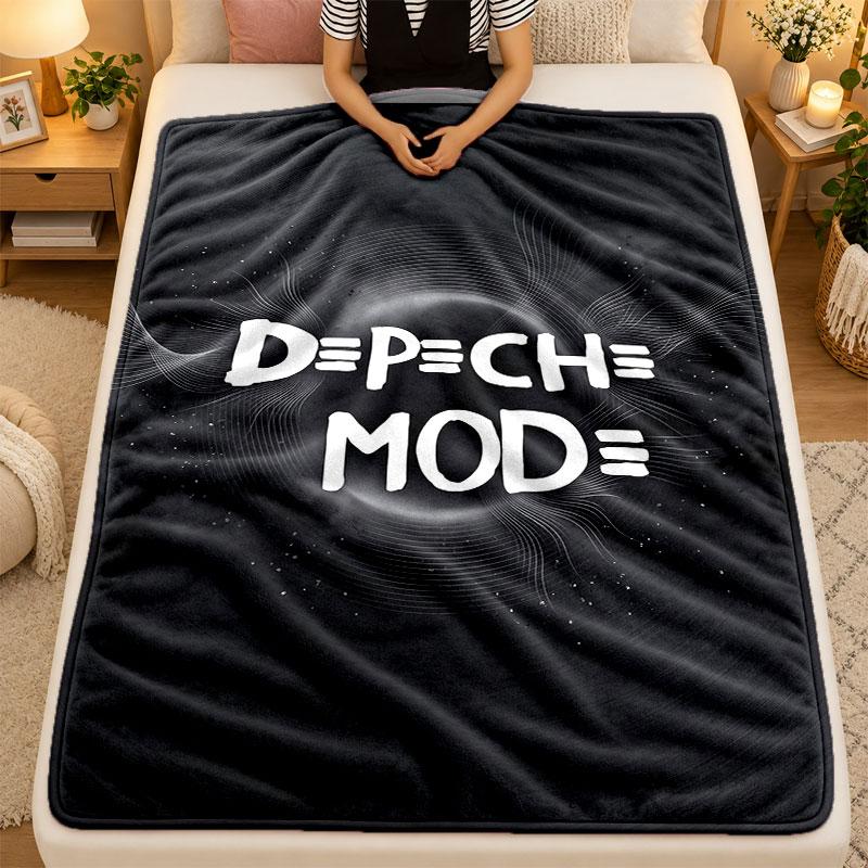 Flannel BlanketDepeche Mode Warm Soft Throw Blanket for Indoor Sofa Bed Living Room Use