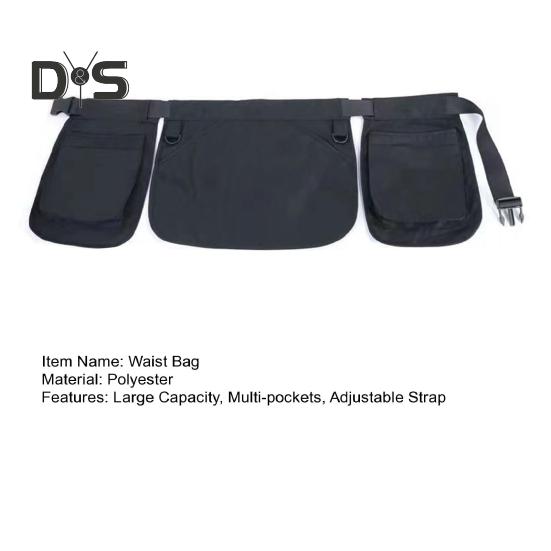 Outdoor Waist Belt Apron Bag Large Capacity Multi-pockets Adjustable Strap Multifunction Sports Garden Tool Organizer Pouch Fanny Pack