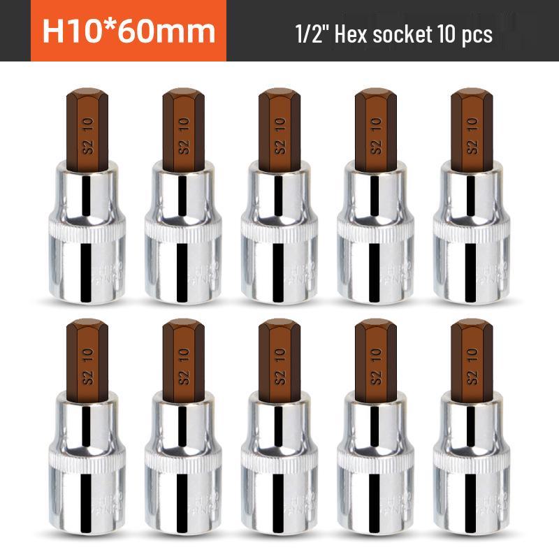 1/2" Electric Hex Socket Wrench and Screwdriver Bit Set