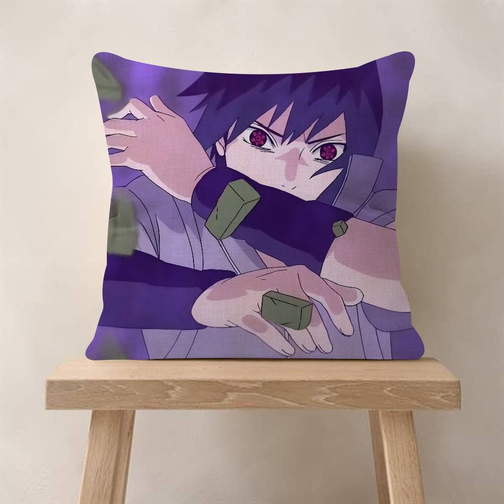Anime N-Naruto Uchiha Sasuke Pillow Anime Pillow Sofa Bed Head Pillow Cover Cushion Cover Fashion