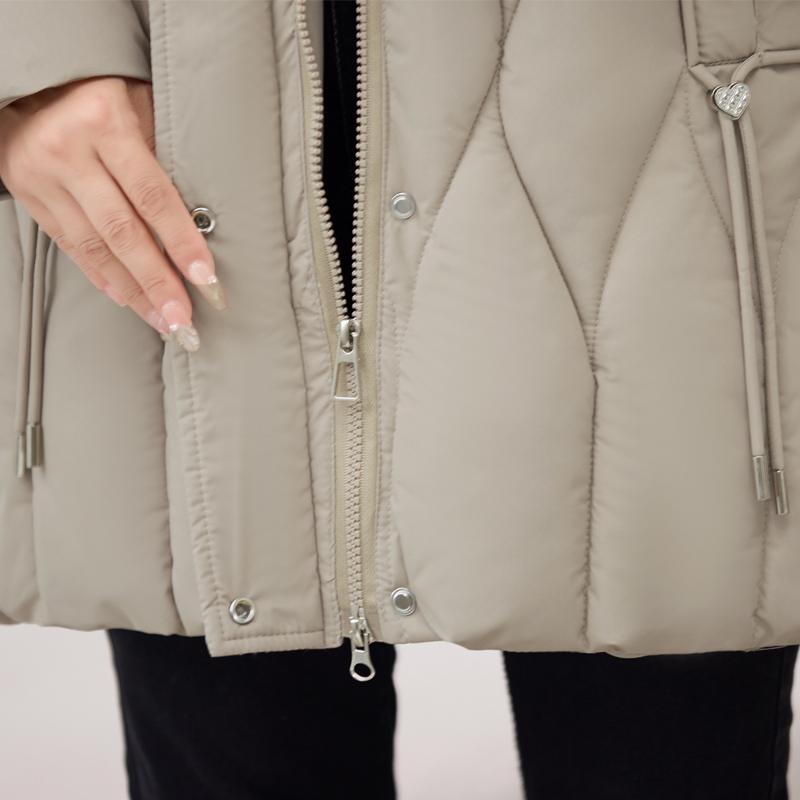 Winter Jackets Middle Age Woman Plus Size Outerwears Hooded Faux Fur Collar Thick Warm Casual Winter Coat Female Parkas