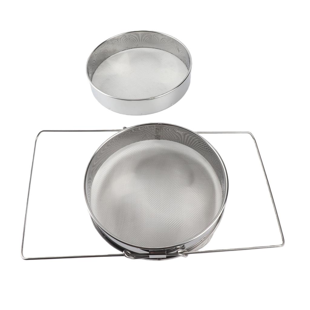 Honey Filter Stainless Steel Beekeeping Double Honey Sieve Strainer Apiary Equipment