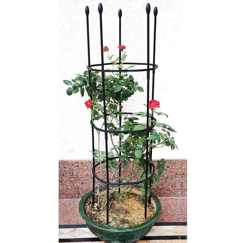 Garten stapelbares vertikales Spalier zum Anbau von Zimmerpflanzen und Blumen Kletterpflanzenstütze Rostfreier Erbsenrahmen Tomatenkäfig