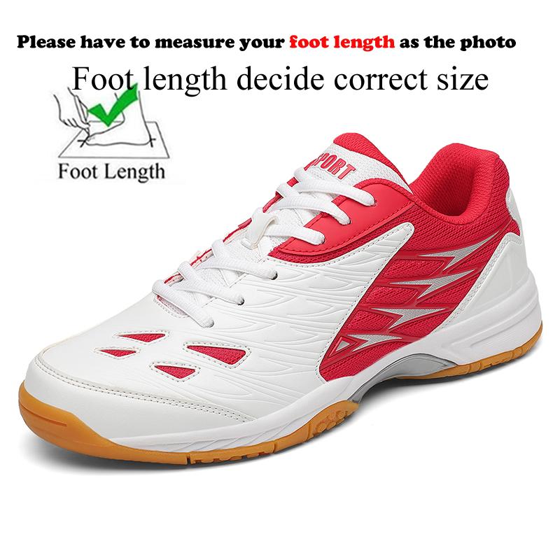 

Men Anti-Skid Badminton Shoes Table Tennis Shoes Volleyball Shoes Sport Sneakers Plus Big Size 47 48 38