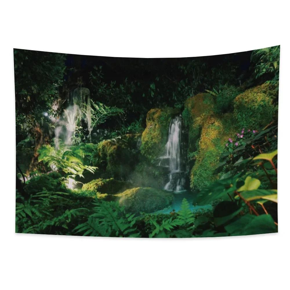 Landscape Forest Waterfall Wall Decor Tapestry Home Living Room Tapestry