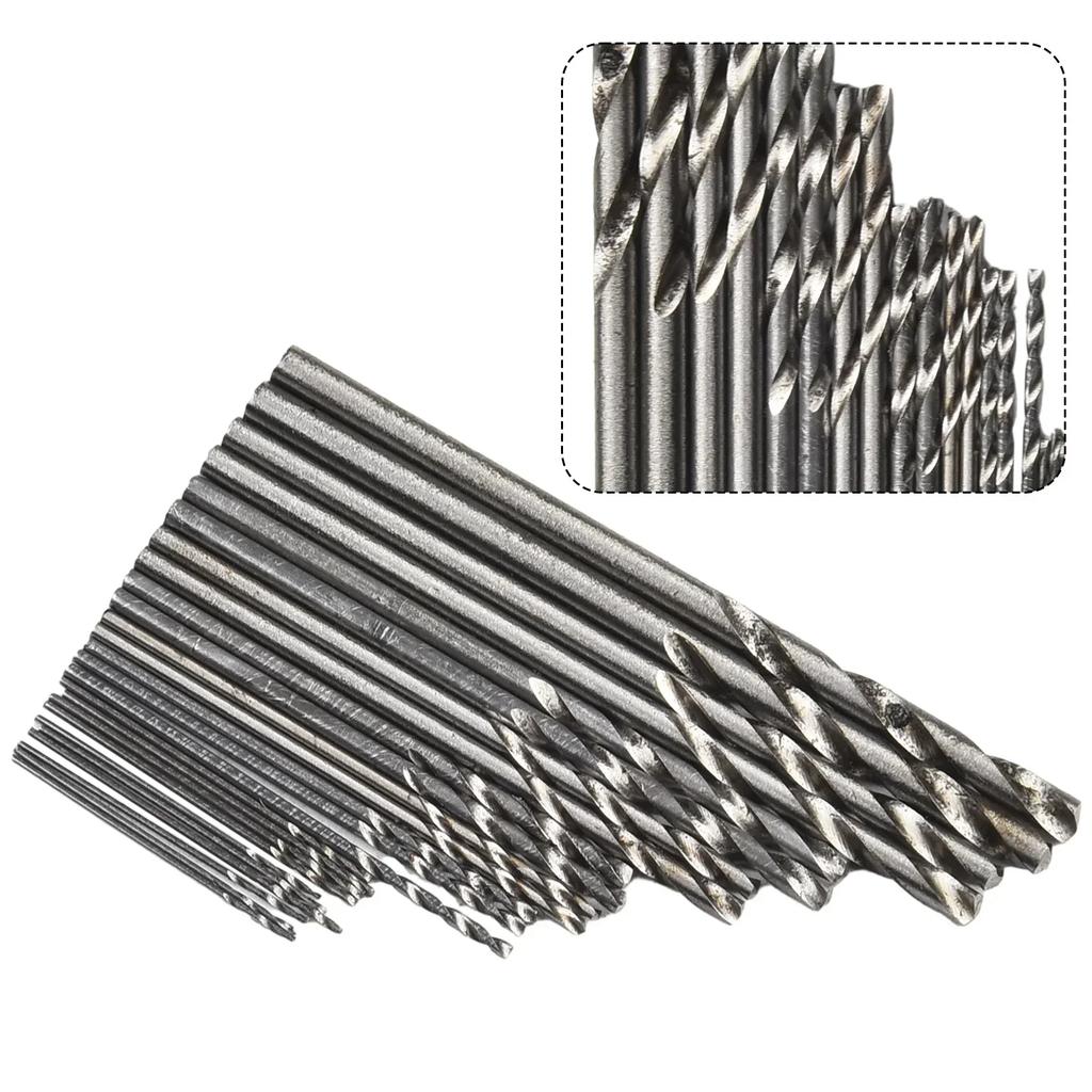 25Pcs 0.5-3.0mm HSS Mini Straight Shank Drilling Bits For Electrical Tool Power Tools Drill Bits Accessory In Stock