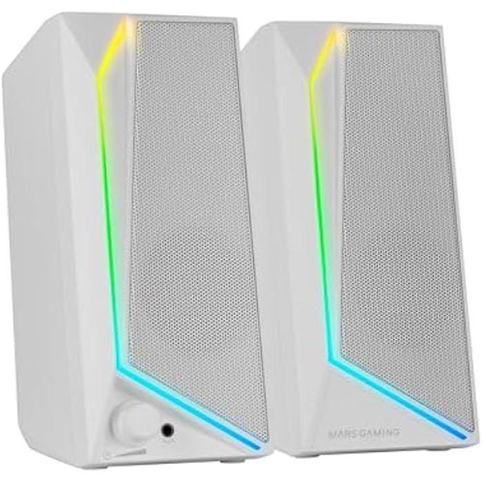 Herní reproduktory - MARS GAMING - MS72 - 15W - RGB Flow osvětlení - USB a Jack