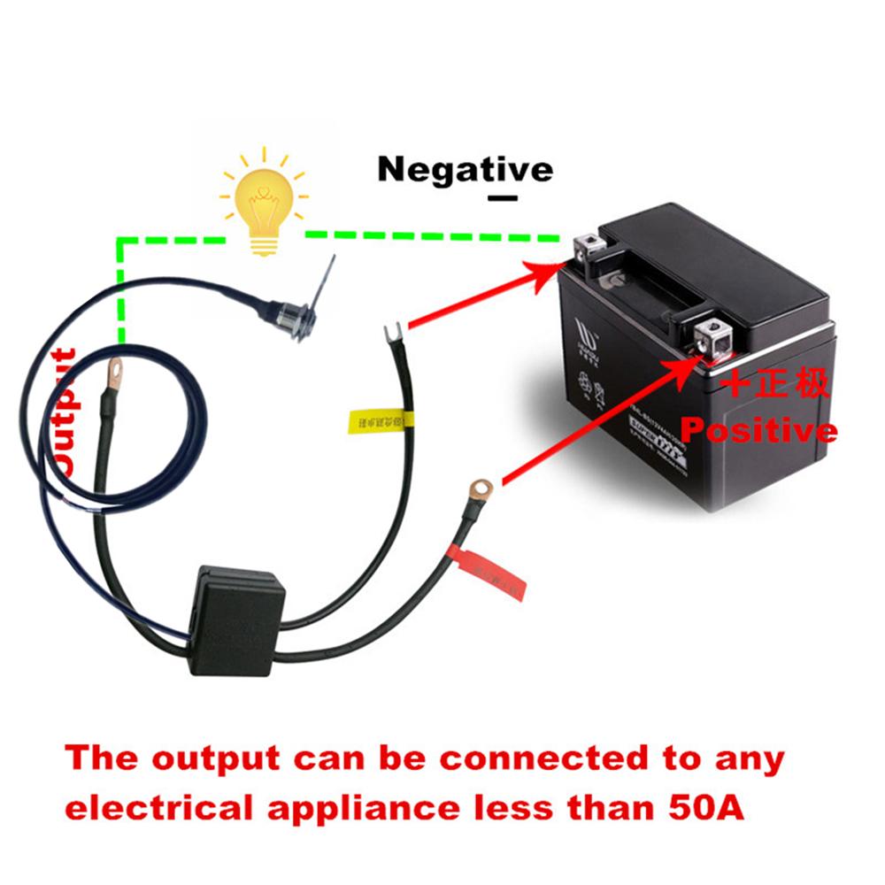 12V Motorcycle Battery Disconnect Cut‑Off Isolator Master Switch Button
