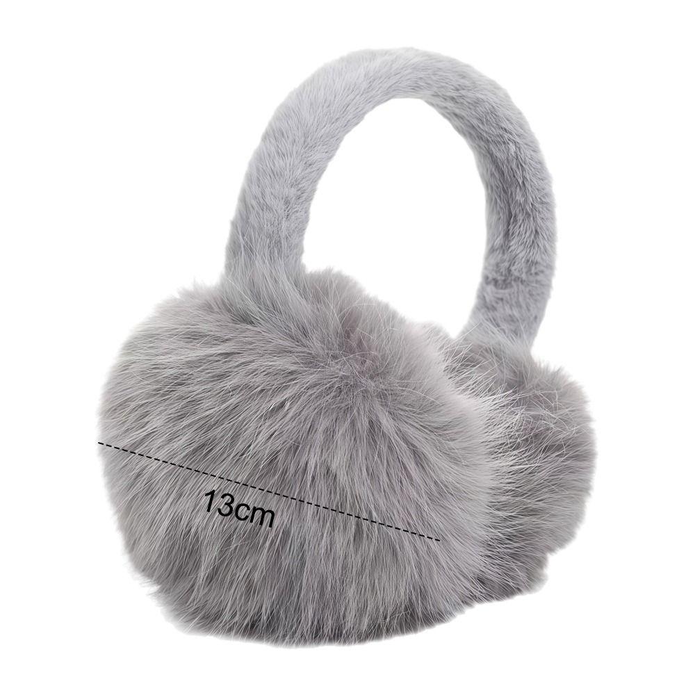 Winter Warm Folding Ear Warmer Thickened Soft Plush Earflaps  For Women Men Outdoor