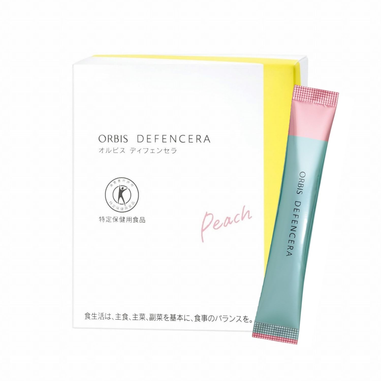 ORBIS Defensera Peach 1 piece Flavor, White, белый