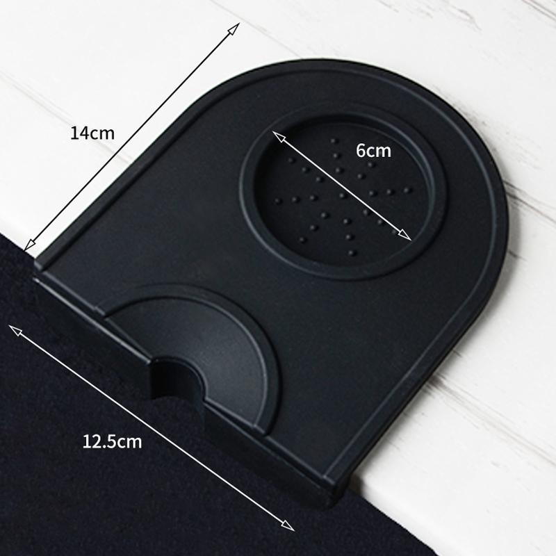YOMDID Small Silicone Coffee Hammer Mat Corner Coffee Powder Maker Hammer Pressure Mat Nonslip Espresso Double Coffee Tamper Pad