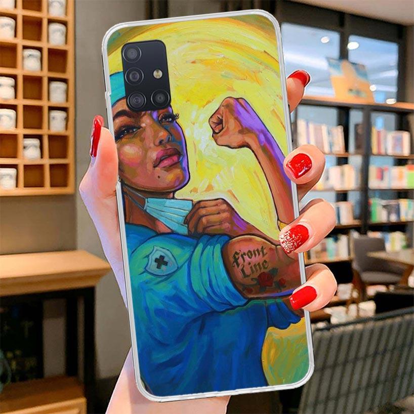 Medicine Nurse Doctor Cover Phone Case For Samsung Galaxy A12 A22 A32 A52 A72 A02S Phone Case Note 20 Ultra 10 S10 Plus A51 A71