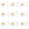 White Daisy Flower Foil Balloons with 32inch 0-9 Number Balloon Kids Birthday Party Decorations Baby Shower Air Globos INS Hot