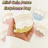 Lace Small Lipstick Bag Multifunctional Earphone Bag Portable Mini Coin Purse  Female/Girls