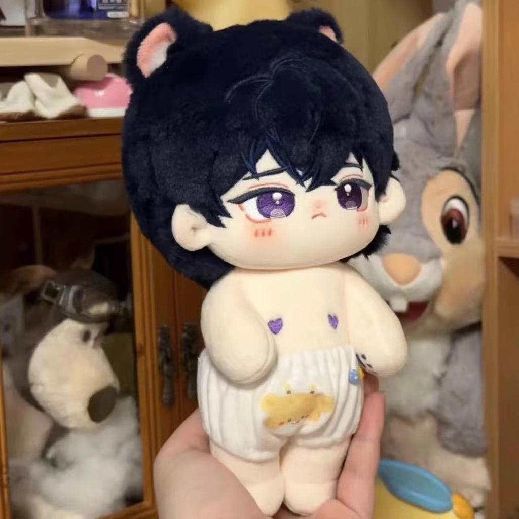Unfinished Incident: Lu Cotton Doll 20cm Male Child with Bones Naked Child Doll Clothes Male Birthday Gift