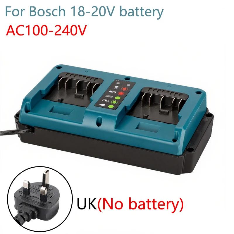 Für Bosch Dual-Port Ersatzladegerät Für Bosch 18V 20V Li-Ionen-Akku Schnellladegerät EU/US/UK/AU Stecker Ladewerkzeug