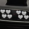 Strass Luftauslass Clip Auto Parfüm Diffusor Bling Kristall Herz Auto Lüftungsschlitz Diffusor Clip Autodekoration Zubehör