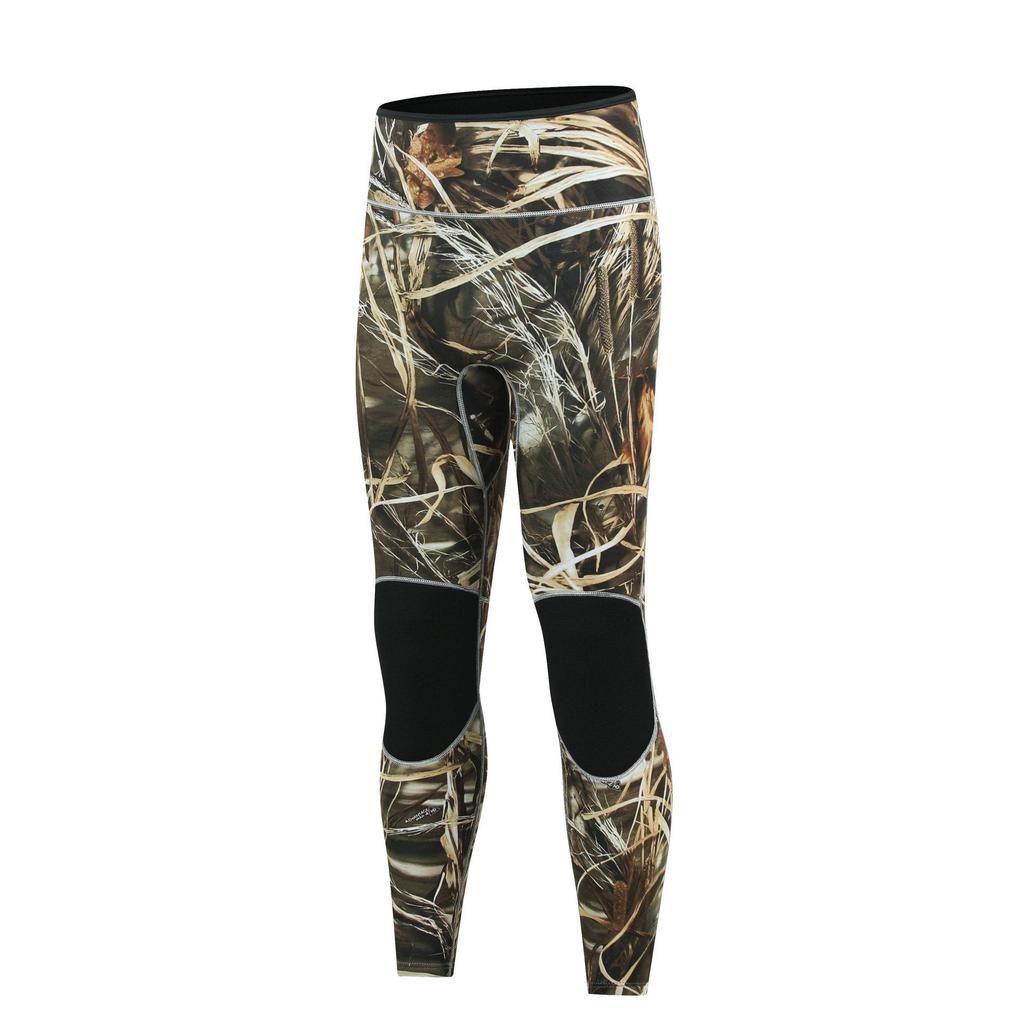 3mm Herrkamouflage Våtdräkt med huva för Jakt, Fridykning, Surfing och Räddning