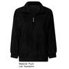 Sweatshirt Coat Long Sleeve Windproof Plush Trendy Turtleneck Zipper Neck Women Fluffy for Home