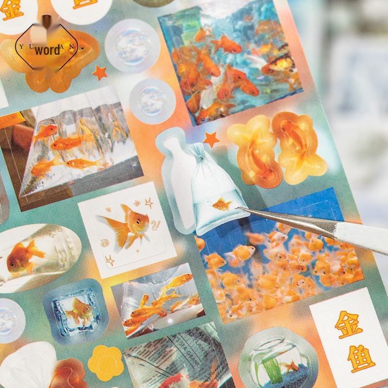 Japanese Food Old Dream Core Style Sticker Book: 20 Instant Flash Frame Cut-out Film Sheets for Journaling and Collage
