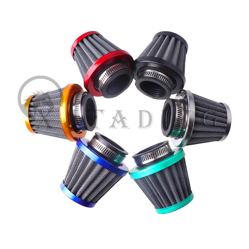 Motorcycle 35mm 38mm 42mm 45mm 48mm Mushroom Head Air Filter Cleaner Intake Pipe Modified Scooter Pit Dirt Bike ATV Universal