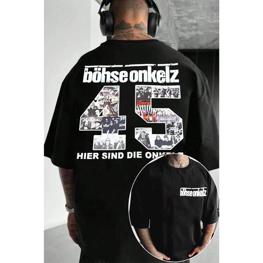 German Heavy Metal Rock Band BÖHSE ONKELZ Graphic Print Tshirts Men Women Hip Hop Fashion Tees Casual Oversized Vintage Tops