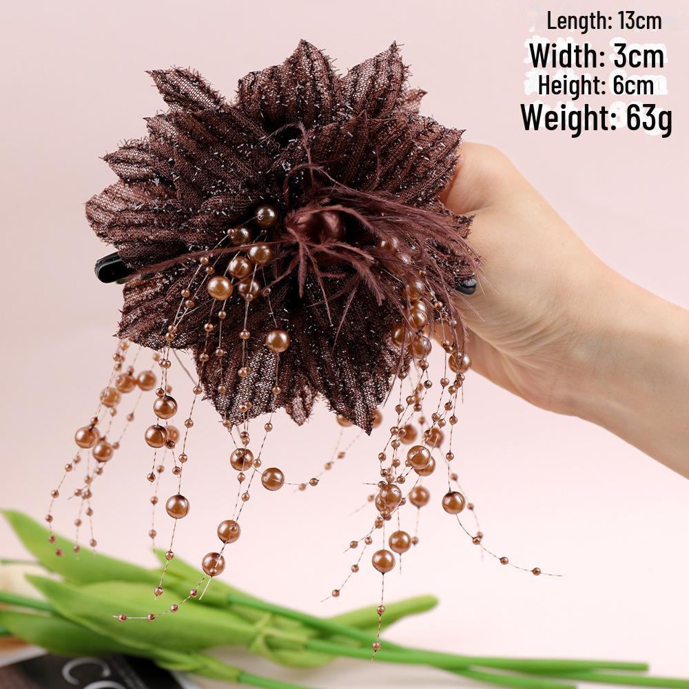 

Яркая Звездная Река: Заколка-акула в виде блестящего цветка в гонконгском стиле – увеличьте объем своих волос с помощью элегантного головного убора