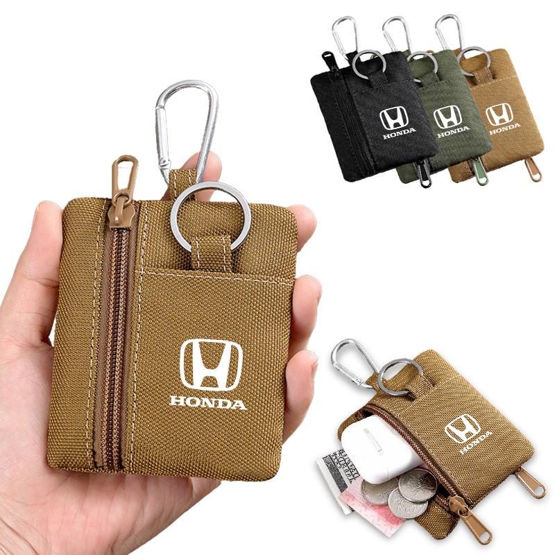 ARC1 Mini Wallet Key Card Carrier Holder Small Travel Waist Bag Camping Hiking Hunting Pouch For Honda Mugen Power Accords Sticker