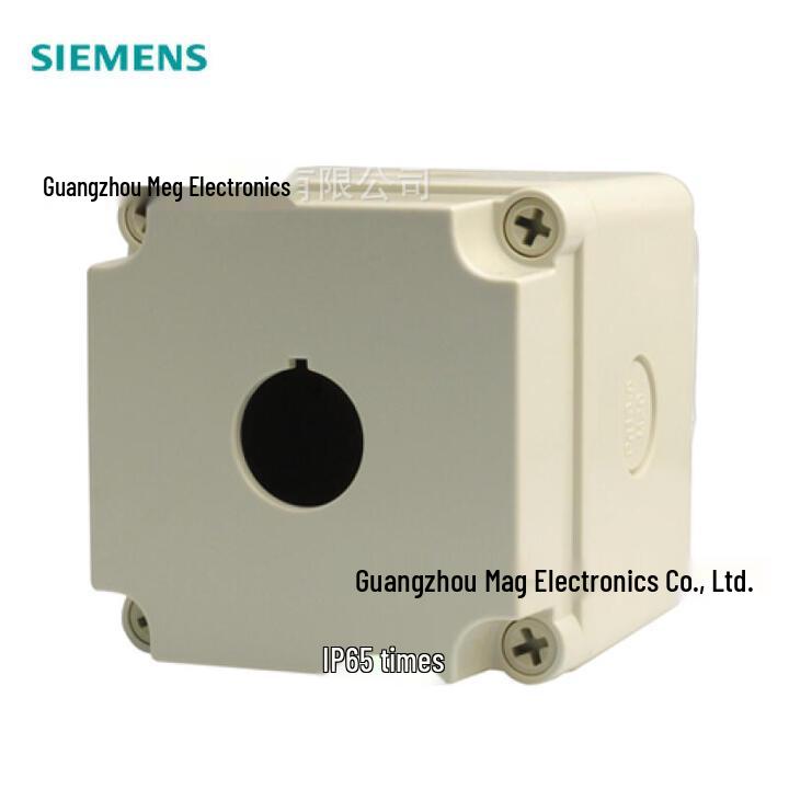 

Siemens Push Button Box, Plastic, 4 & 5 Holes, Models 3SB6814-0AA10-0BA0 & 3SB6815-0AA10-0BA0 3SB6811 - Push Button Box with 1 Hole