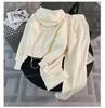 Autumn/Winter Fashion Velvet Hooded Sweatshirt & High-Waisted Wide-Leg Pants Set
