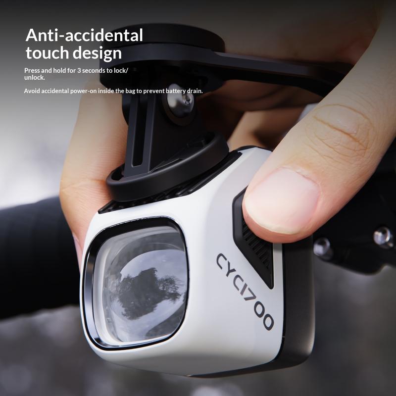 Cyc1700 High Brightness Lumen Bike Front Light 4000Mah Rechargeable With Cutoff Line And Wireless Remote Control