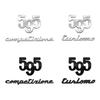 Naklejka Samochodowa Metalowa 595 Logo Emblemat Odznaka Naklejka na Bagażnik Dla Abarth 695 595 Turismo Competizione 70. Rocznica