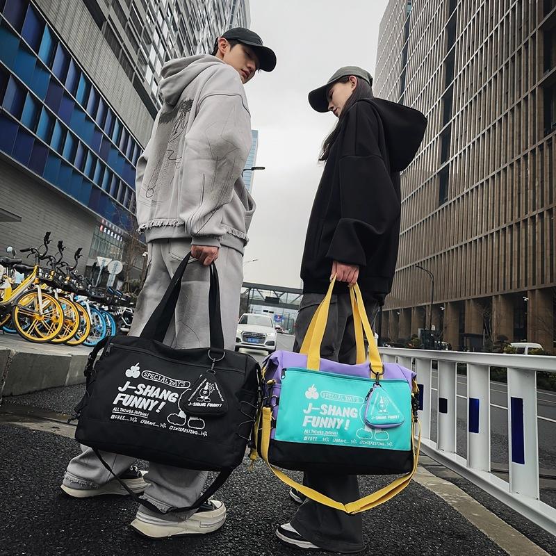 Travel bag Large capacity trendy cool unit price bag Portable business trip storage Luggage handbag Fitness training Lightweight