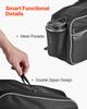 Motorcycle Saddlebag, 30 L (15 L x 2) Large Capacity Side Saddle Bag with Waterproof Rain Cover and Straps, Compatible with Most Motorcycles, Outdoor