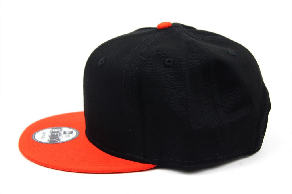 Snapback Cap ADJUSTABLE CAP 9FIFTY [New Era] (BLACK/TEAM ORANGE)