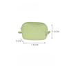 Ins Cute Fabric Pouch Bags Candy Color Cosmetic Bag for Women Girls Airpods Stationery Pencil Zipper Jewelry Kawaii Makeup Pouch