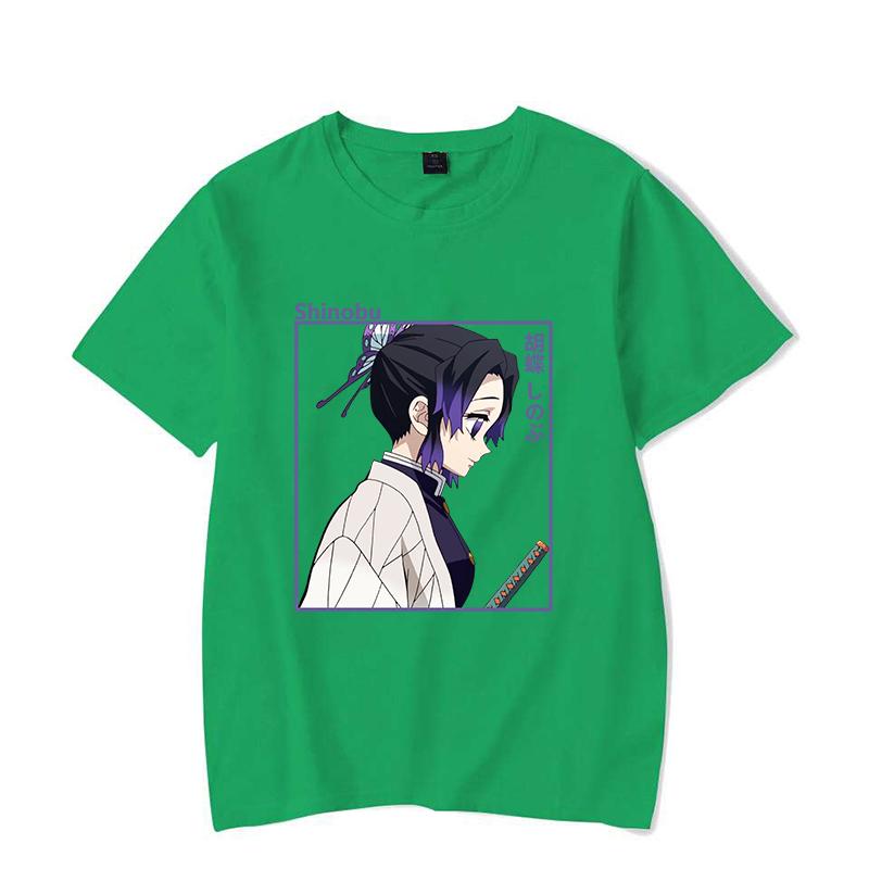 

Новое Аниме Кочо Шинобу Принт Женские Футболки Кочо Шинобу Футболки с Коротким Рукавом Летняя Футболка с Круглым Вырезом Повседневный Забавный Топ 4XL