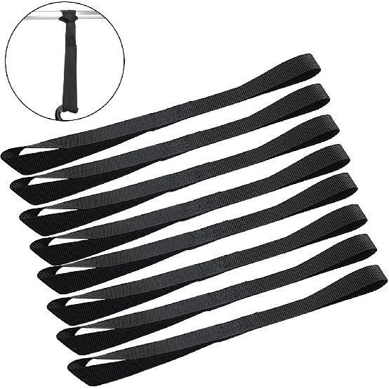 XSTRAP STANDARD Soft Loop Tie-Down Straps 8PK 1-1/16 X 18 Inches - 3600LB Breaking Strength, Loops For Securing Trailering Of Bikes, ATV, UTV,