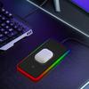20W Fast Wireless Phone Charger Car Charging Pad with Non-Slip Base 8 Ambient Lights Universal Phone Cordless Charging Mat
