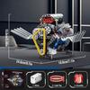 Non-Toxic 1:1 Supercar V8 Engine Building Blocks Set Moc Bricks Technical Model Assembly Toys Led App Rc Car Accessories