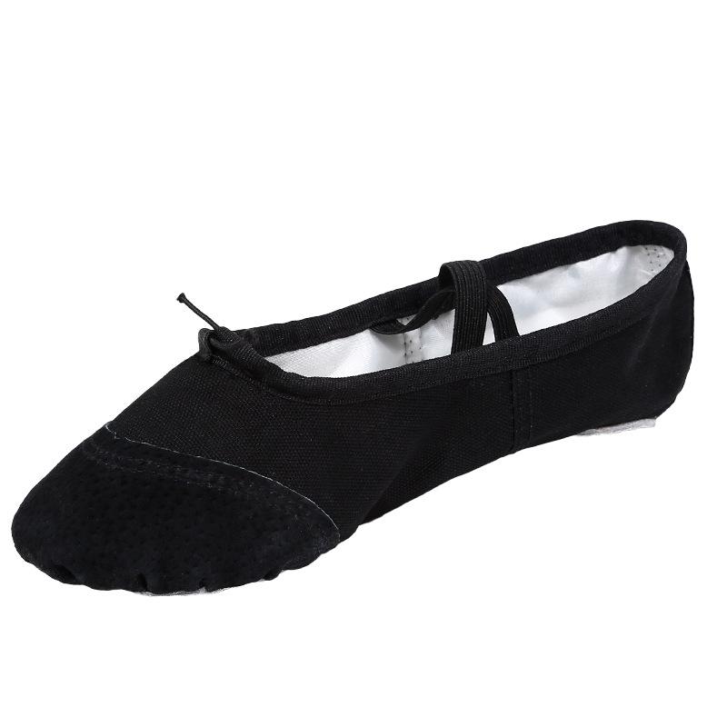 Adult Kid Child Ballet Canvas Dance Shoes Soft Pointe Gymnastics Dance Slippers With Drawstring