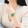 Fashion Womens Diamond Bracelet Watches Square Dial Waterproof Quartz Watch for Ladies