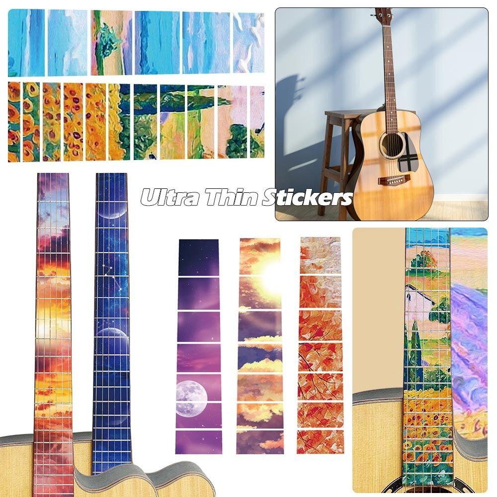 Запчасти для электрогитары, наклейка на гриф, ультратонкие наклейки ...